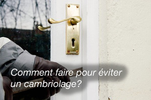éviter les cambriolages