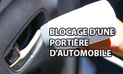 Blocage d'une portière d'automobile