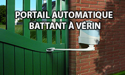 portail automatique battant à vérin