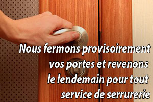 Fermeture de porte provisoire Marly-le-Roi à moindre coût
