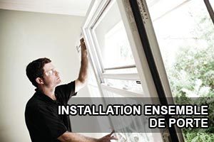 Les étapes d'une pose d'un ensemble de porte