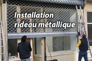 installation de rideaux métalliques par un serrurier Cergy