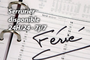 Serrurier disponible 24h/24 et 7j/7