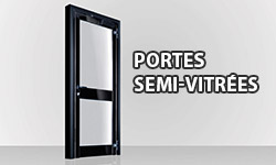 portes semi-vitrées